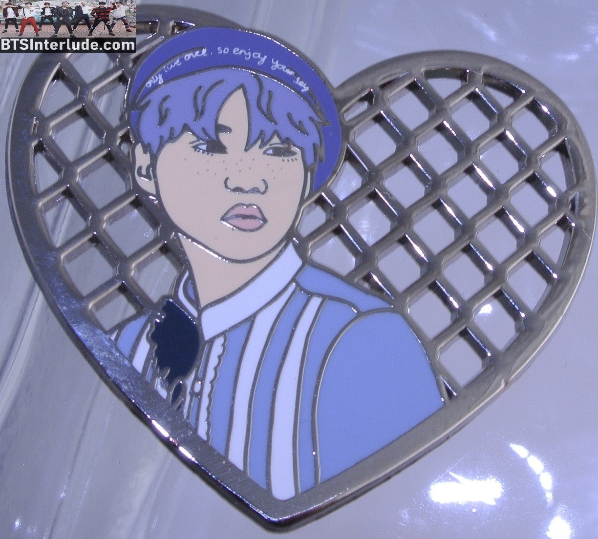 BTS PIN ENAMEL SILVER SUGA MIN YOONGI 민윤기 HYYH YOUNG FOREVER BERET HEART PINK SUGAR PINS BADGE BUTTON