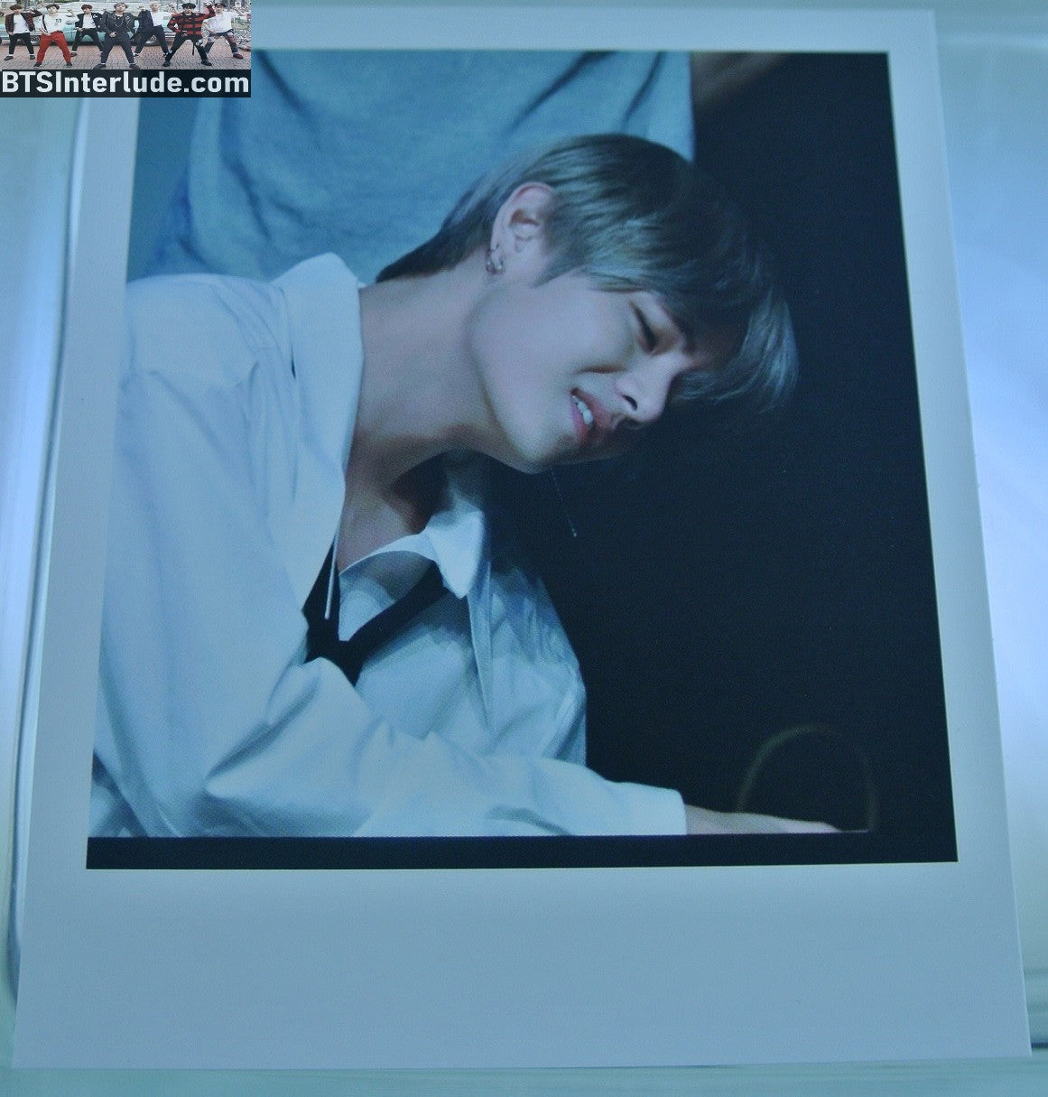 BTS POLAROID FANSITE V KIM TAEHYUNG 김태형 PROFILE FANSIGN VIA FANSITE ONCE IN A VLUE MOON