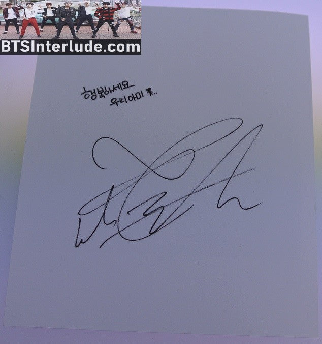 BTS POLAROID OFFICIAL V KIM TAEHYUNG 김태형 WINGS RANDOM INSERT BLOND HAIR LIP BITE