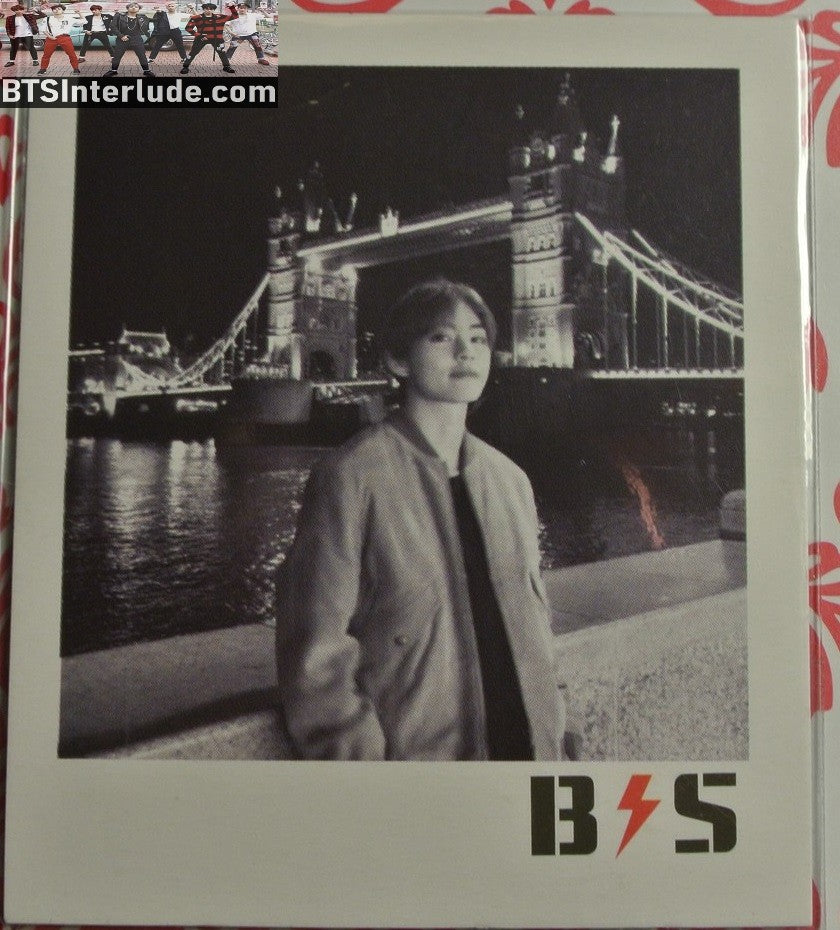 BTS POLAROID FANSITE V KIM TAEHYUNG 김태형 TOWER BRIDGE INI LONDON AT NIGHT