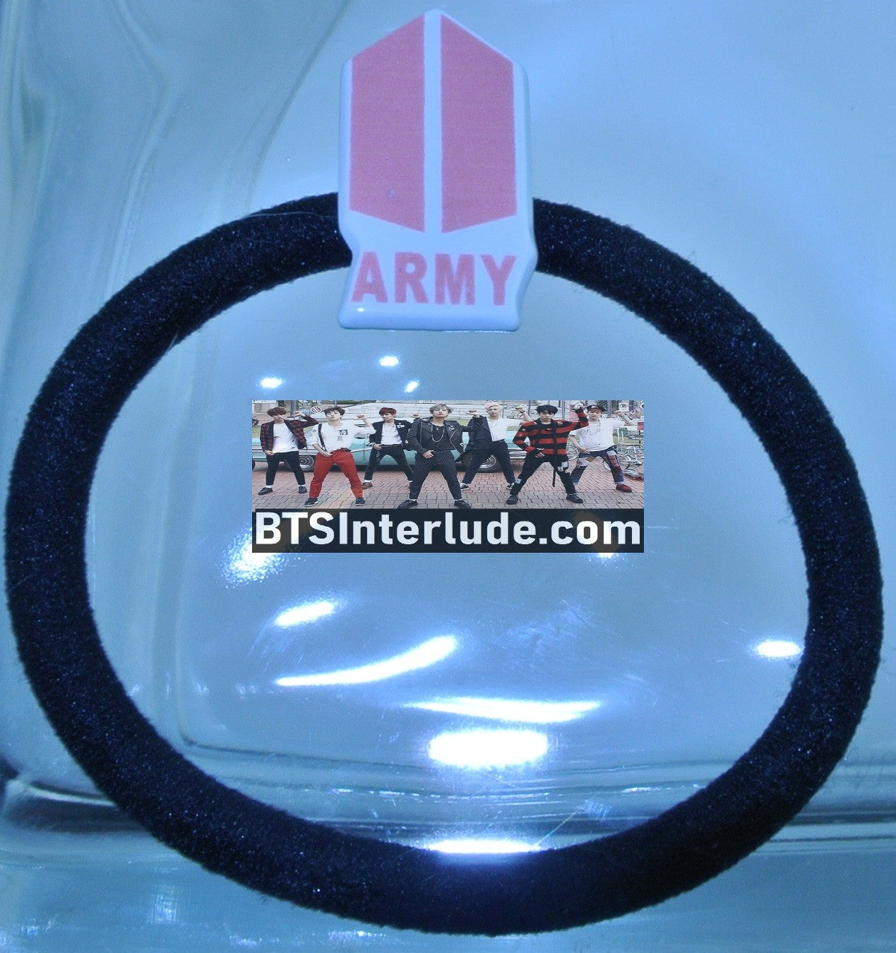 BTS PONYTAIL HOLDER GROUP ARMY DOORS PINK WHITE JUNGKOOK V JIMIN RM J-HOPE SUGA JIN SEAMLESS HAIR TIE