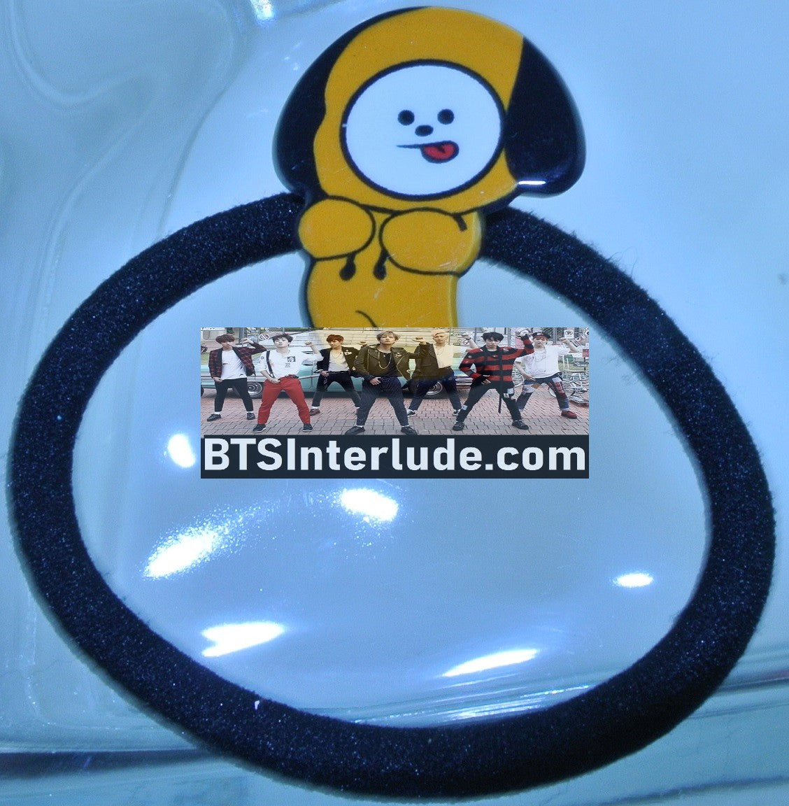 BTS PONYTAIL HOLDER BT21 CHIMMY PARK JIMIN 박지민 FIGURE SEAMLESS HAIR TIE