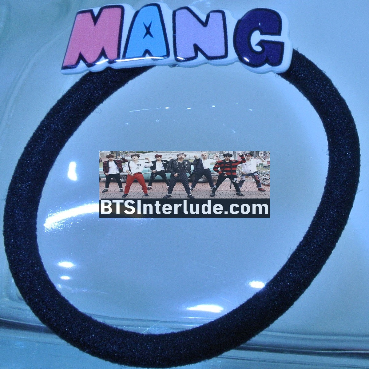 BTS PONYTAIL HOLDER BT21 MANG J-HOPE JUNG HOSEOK 정호석 NAME SEAMLESS HAIR TIE