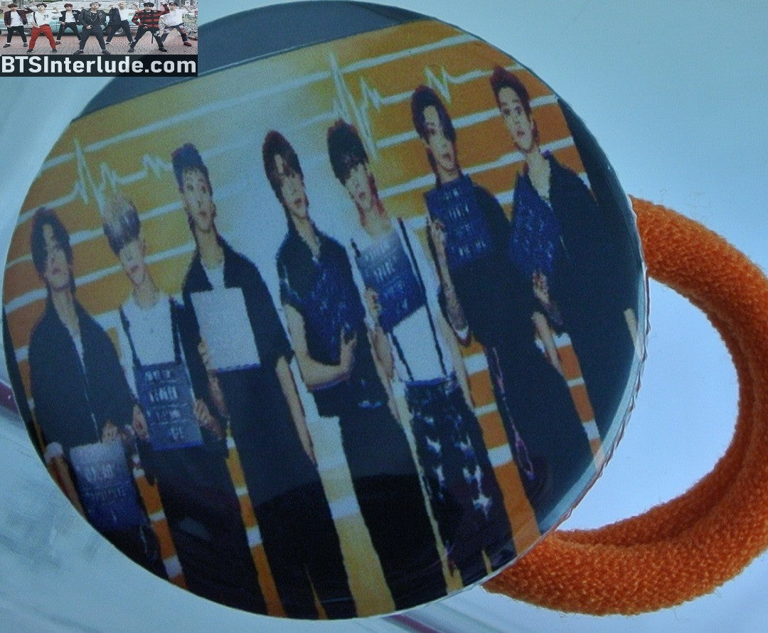 BTS PONYTAIL HOLDER BUTTON GROUP BUTTER LINE UP JUNGKOOK V JIMIN RM J-HOPE SUGA JIN SEAMLESS HAIR TIE