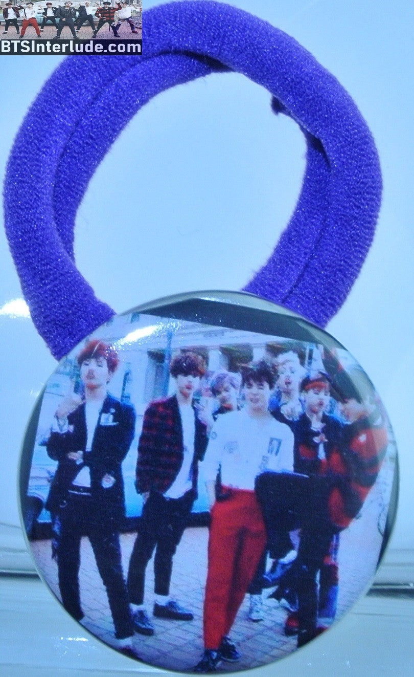 BTS PONYTAIL HOLDER BUTTON GROUP WAR OF HORMONE JUNGKOOK V JIMIN RM J-HOPE SUGA JIN SEAMLESS HAIR TIE