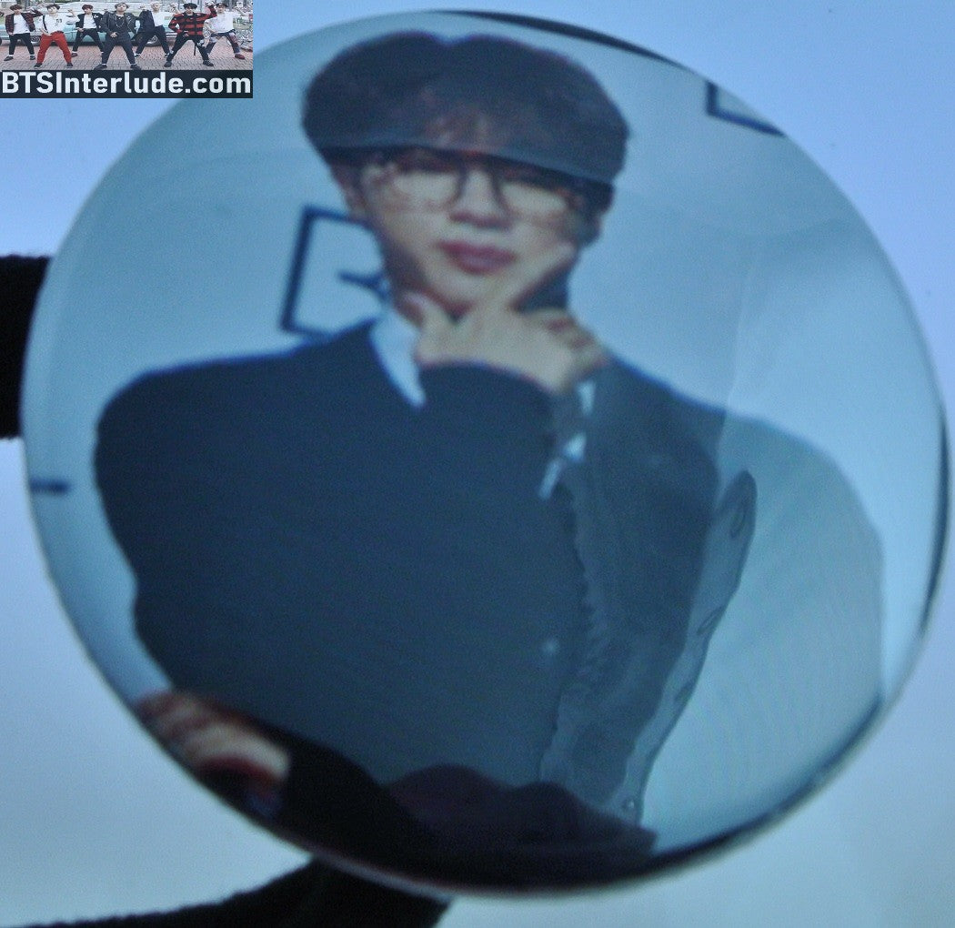 BTS PONYTAIL HOLDER BUTTON JIN KIM SEOKJIN 김석진 BLACK JACKET CEO VIBES SEAMLESS HAIR TIE