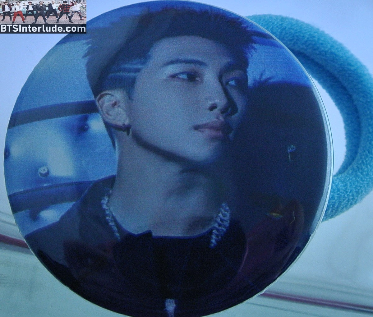 BTS PONYTAIL HOLDER BUTTON RM KIM NAMJOON 김남준 PROOF VAULT SEAMLESS HAIR TIE