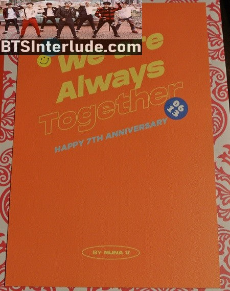 BTS POSTCARD FANSITE V KIM TAEHYUNG 김태형 BLACK CAT EARS GREY JACKET FANSIGN NUNA V FANSITE WE ARE ALWAYS TOGETHER