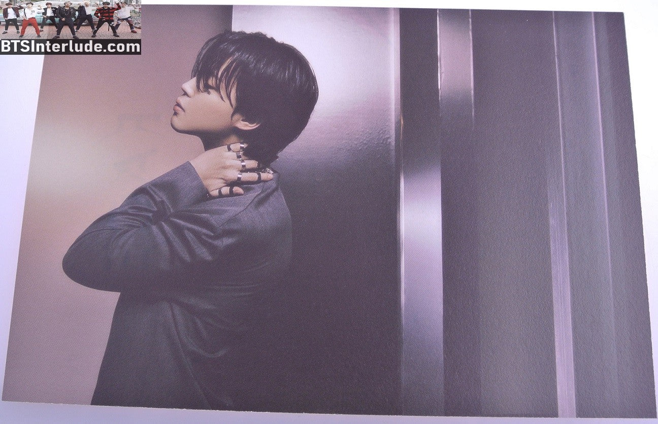 BTS POSTCARD OFFICIAL PARK JIMIN 박지민 UNDEFINABLE FACE ALBUM GREY JACKET PROFILE