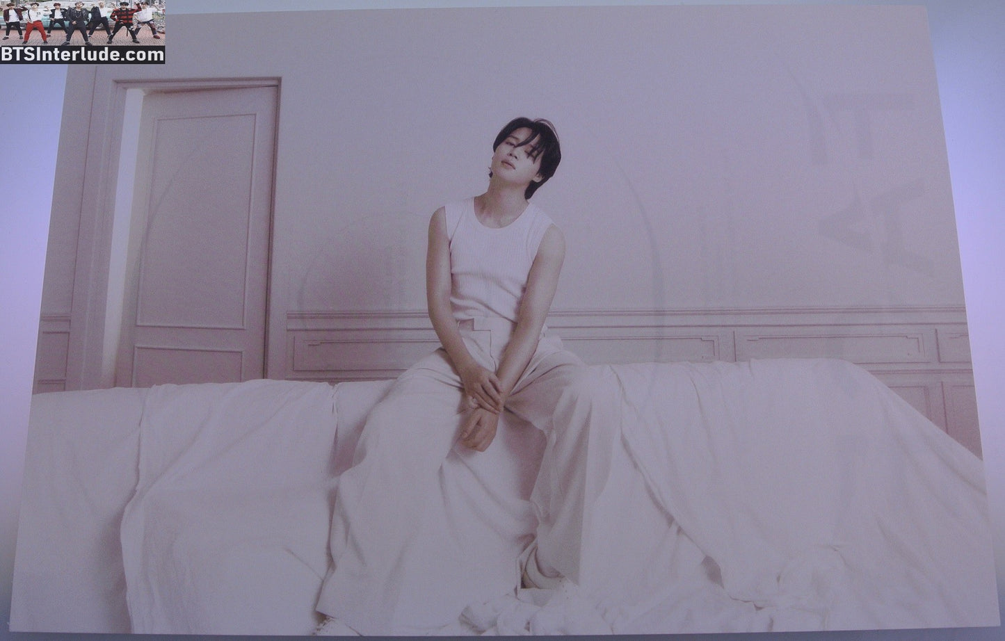 BTS POSTCARD OFFICIAL PARK JIMIN 박지민 INVISIBLE FACE ALBUM XL WHITE TANK TOP SOFA