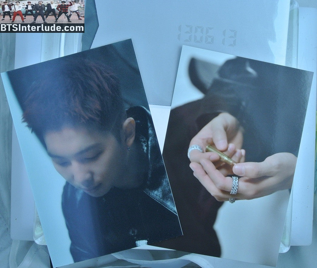 BTS POSTCARD OFFICIAL LENTICULAR RM KIM NAMJOON 김남준 SET OF 2 BULLET PROOF EXHIBITION NEW OFFICIAL MERCHANDISE POST CARD