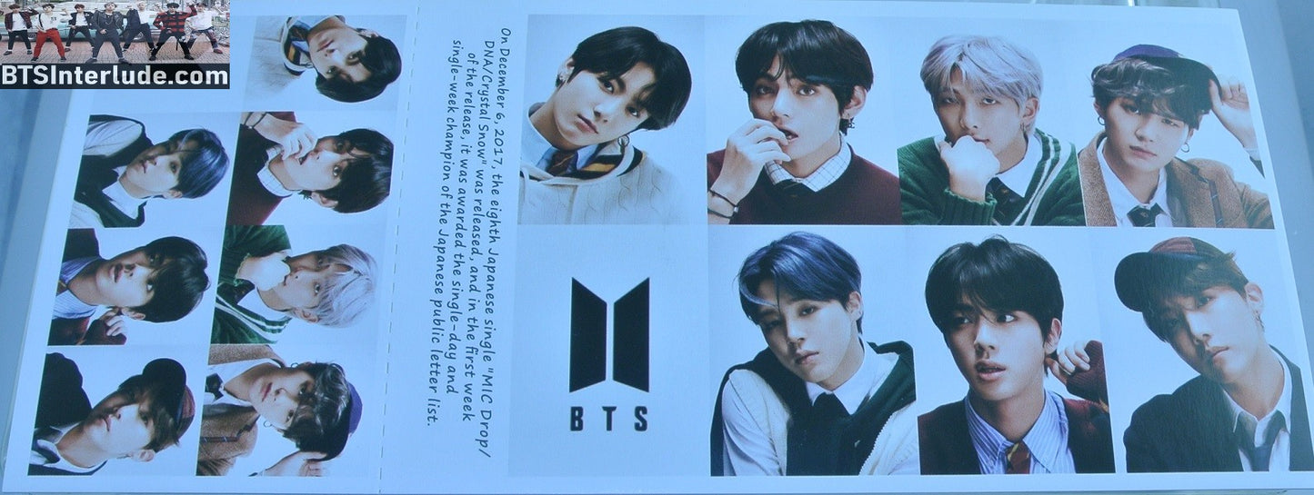 BTS POSTCARD PHOTOCARD FANSITE GROUP MAP OF THE SOUL 7 MOTS 7 INDIVIDUAL FRAMES JUNGKOOK V JIMIN RM J-HOPE SUGA JIN