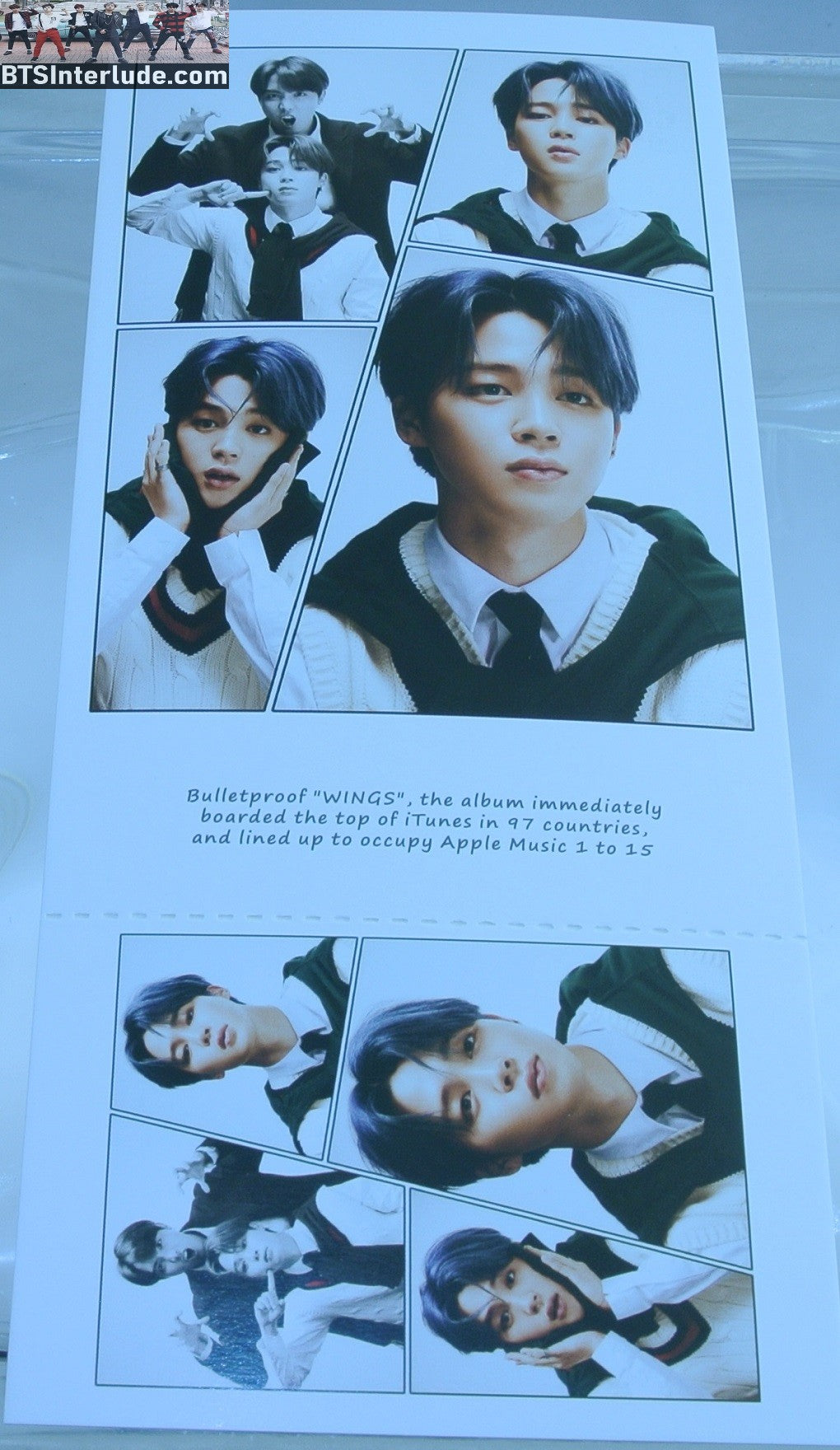 BTS POSTCARD PHOTOCARD FANSITE PARK JIMIN 박지민 4 FRAMES MOTS 7 MAP OF THE SOUL POST CARD PHOTO CARD
