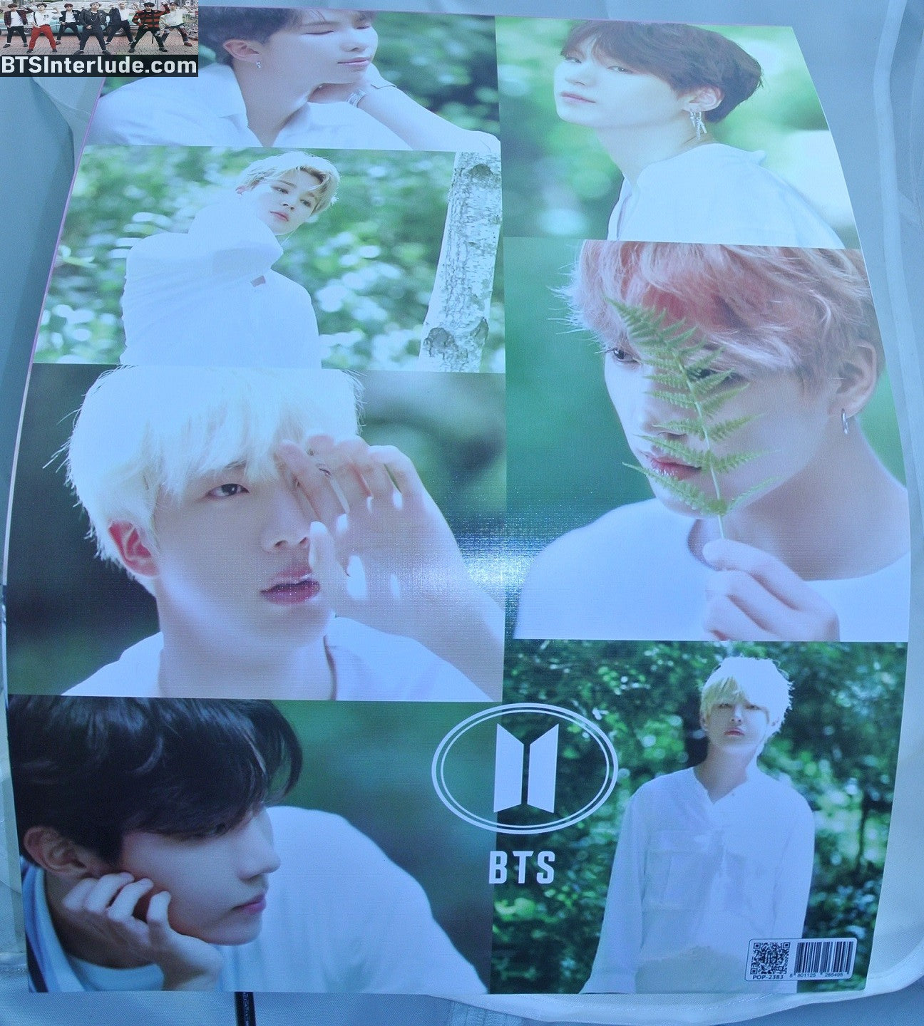 BTS POSTER MINI FANSITE GROUP GREENERY OUT IN NATURE JUNGKOOK V JIMIN RM J-HOPE SUGA JIN