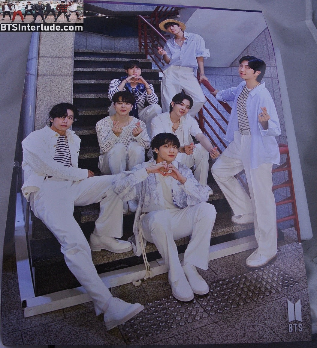 BTS POSTER MINI FANSITE GROUP INKIGAYO FOR YOUTH BACKSTAGE JUNGKOOK V JIMIN RM J-HOPE SUGA JIN