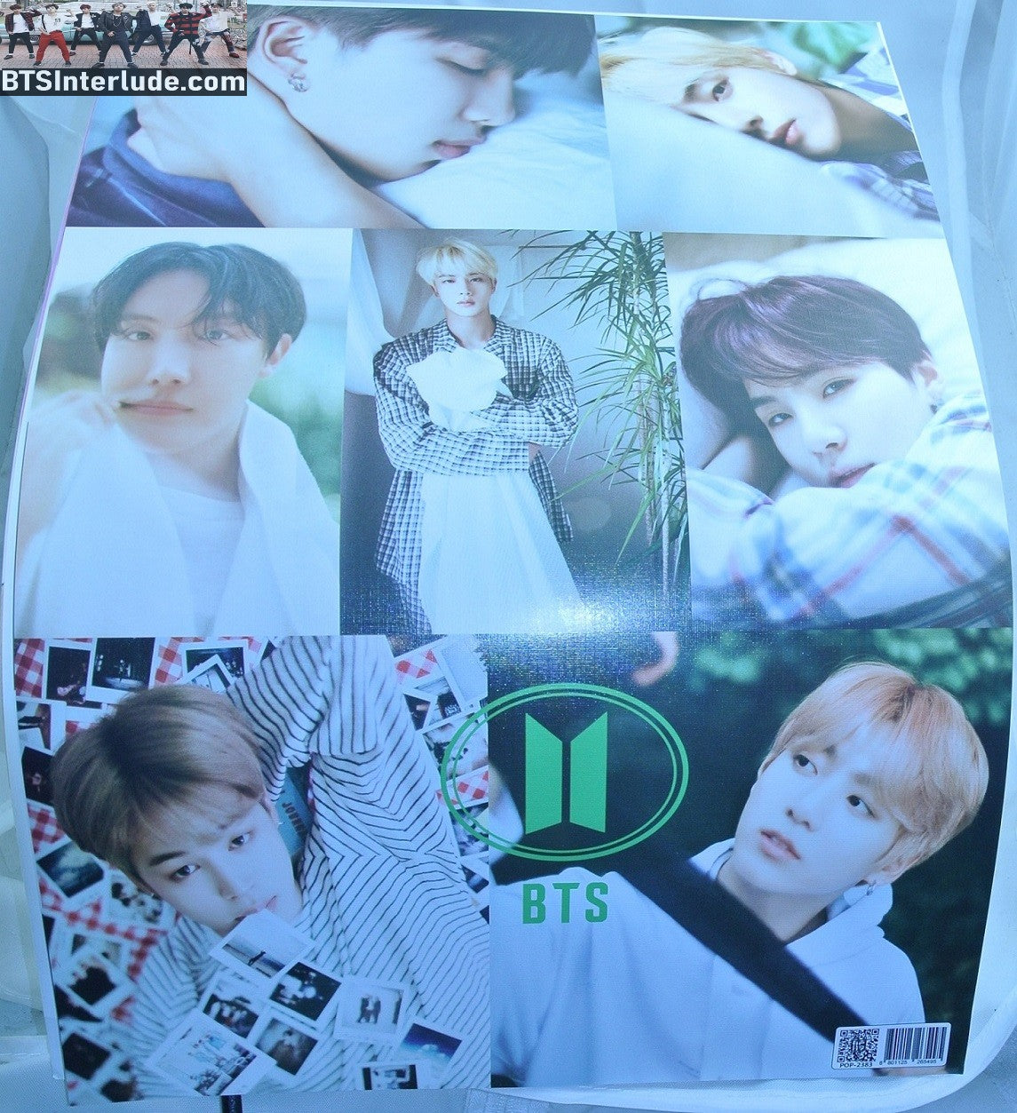 BTS POSTER MINI FANSITE GROUP SLEEPY BOYS MISCELLANEOUS POSES JUNGKOOK V JIMIN RM J-HOPE SUGA JIN