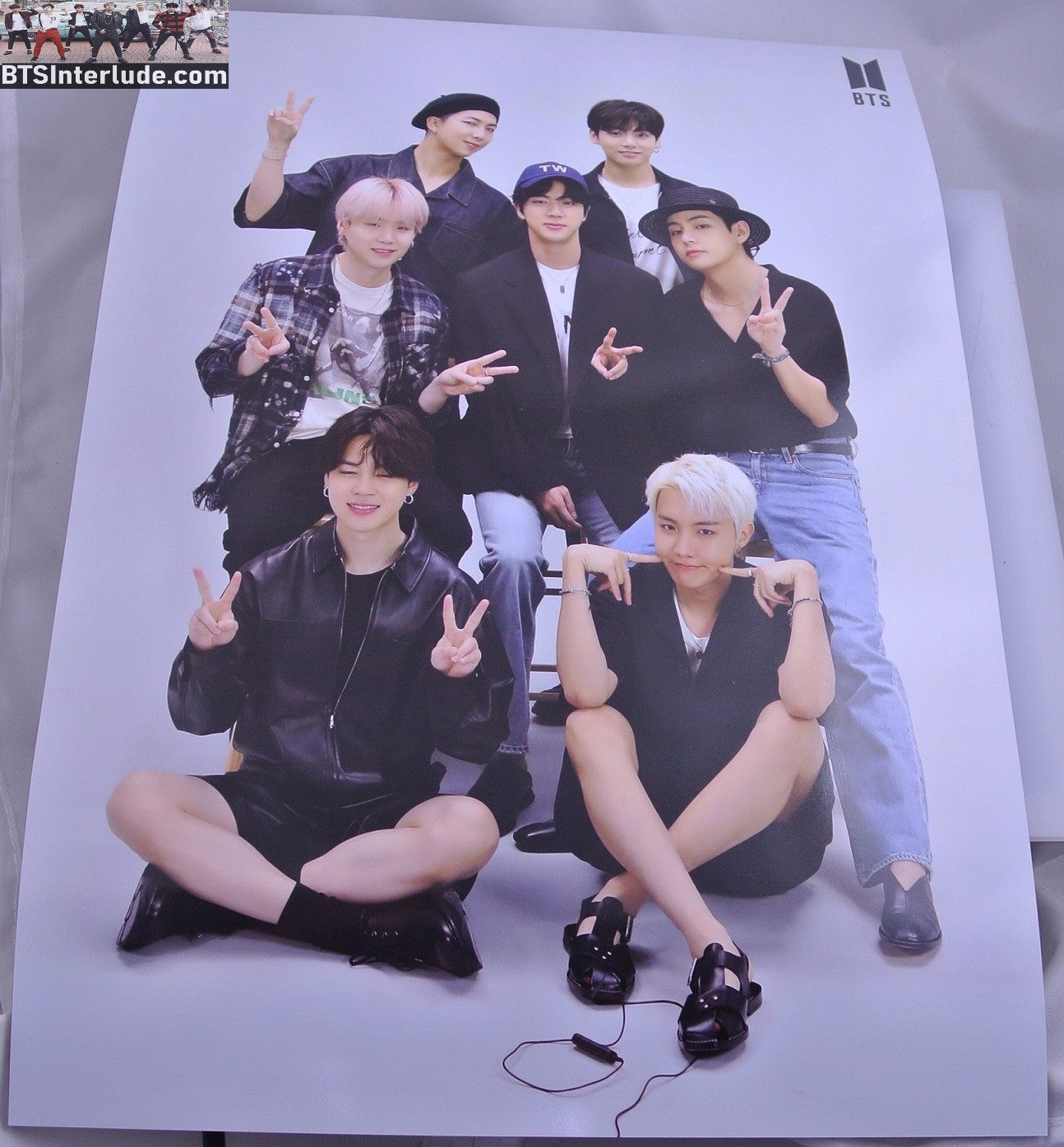 BTS POSTER MINI FANSITE GROUP US WE OURSELVES BOOK JUNGKOOK V JIMIN RM J-HOPE SUGA JIN