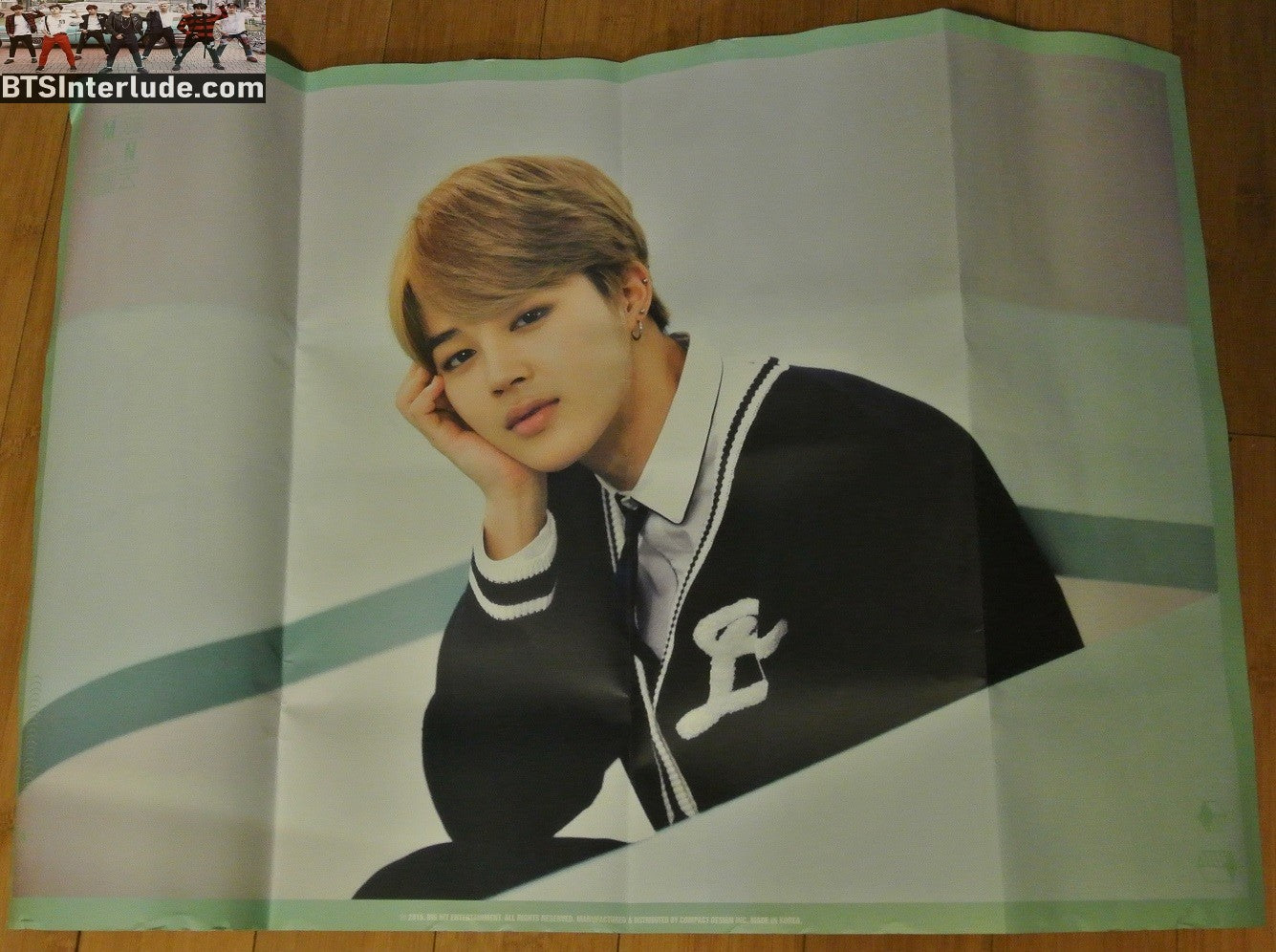 BTS POSTER OFFICIAL PARK JIMIN 박지민 3RD MUSTER FIRST EDITION LIMITED 2016 OFFICIAL MERCHANDISE 20" X 28.75"