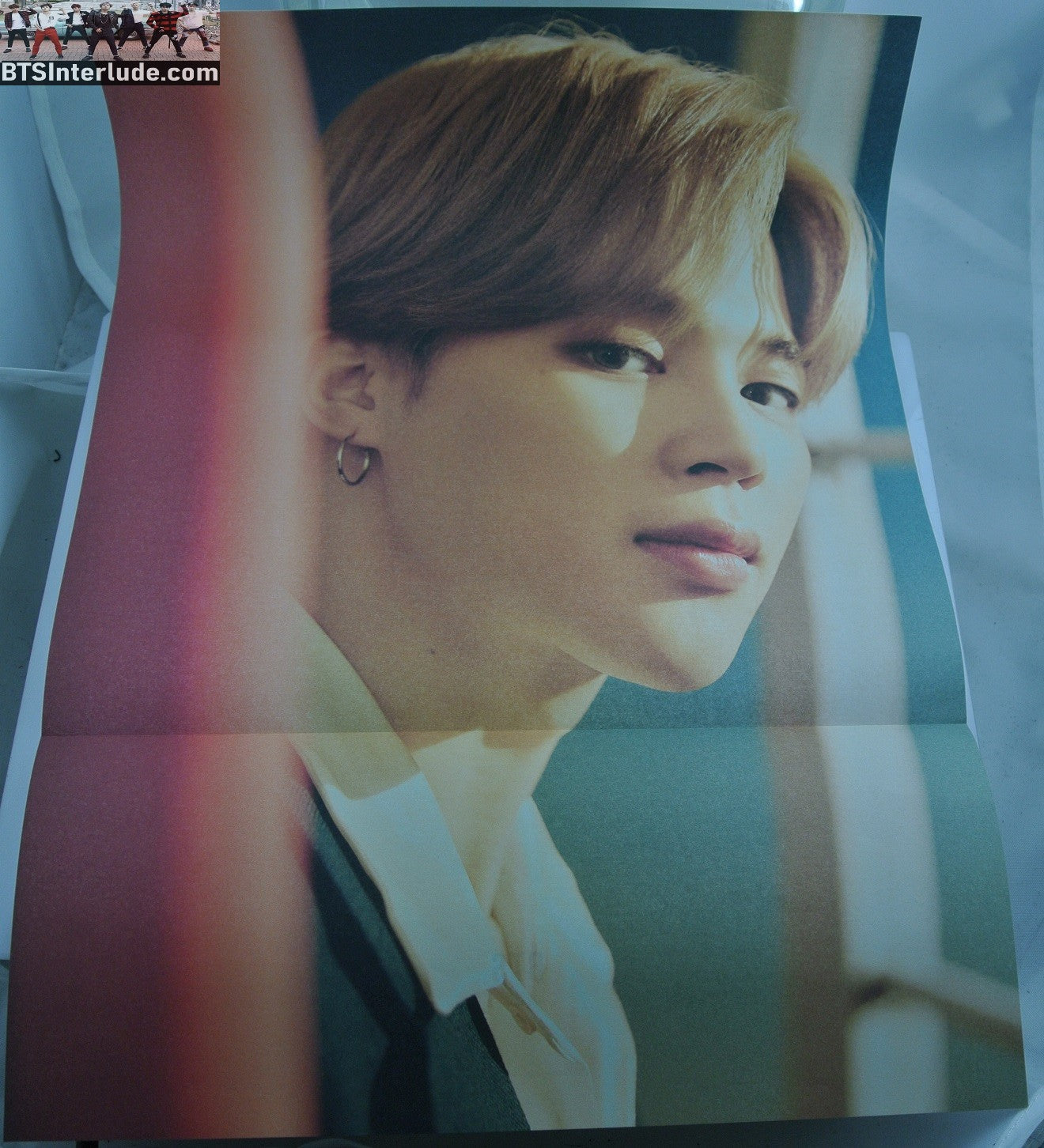 BTS POSTER FOLDED OFFICIAL PARK JIMIN 박지민 CLOSEUP LADDER HYBE INSIGHT LIMITED EDITION OFFICIAL MERCHANDISE