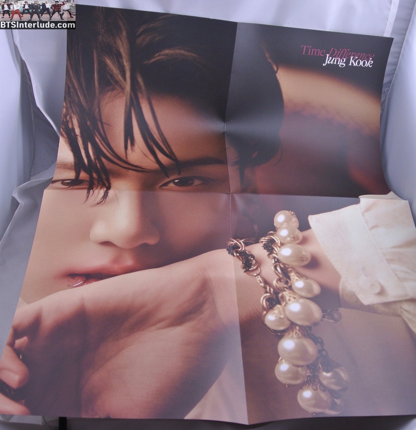 BTS POSTER OFFICIAL JEON JUNGKOOK 전정국 TIME DIFFERENCE PHOTOFOLIO FOLDED POSTER ONLY NEW OFFICIAL MERCHANDISE