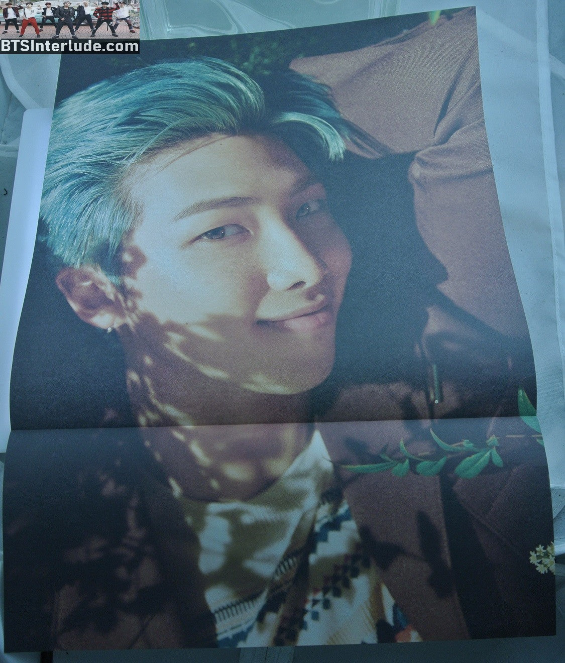 BTS POSTER FOLDED OFFICIAL RM KIM NAMJOON 김남준 CLOSE COLOR 11.75" X 16.5" HYBE INSIGHT LIMITED EDITION OFFICIAL MERCHANDISE