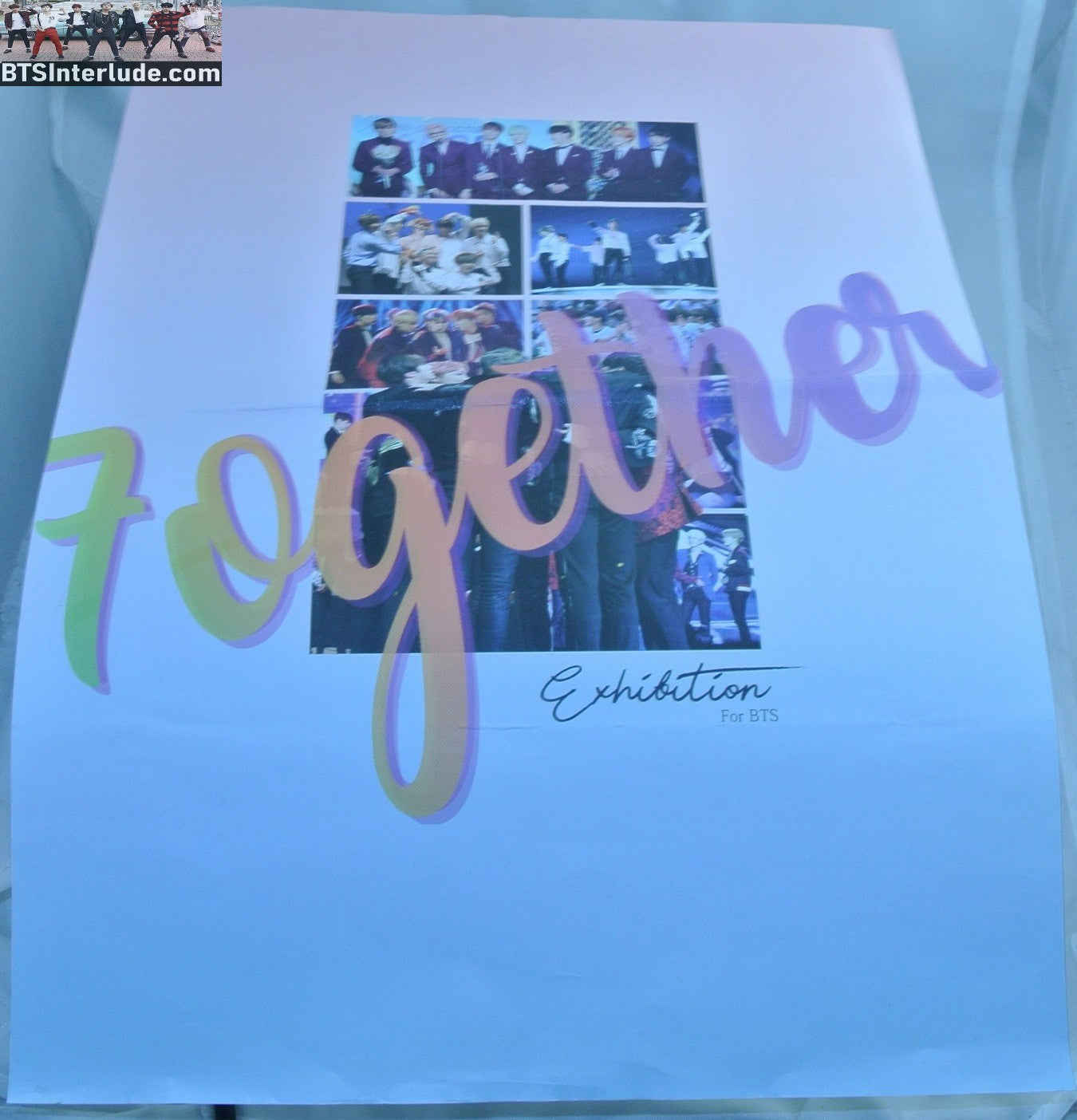 BTS POSTER MINI OFFICIAL GROUP 2016 EXHIBITION TOGETHER JUNGKOOK V JIMIN RM J-HOPE SUGA JIN