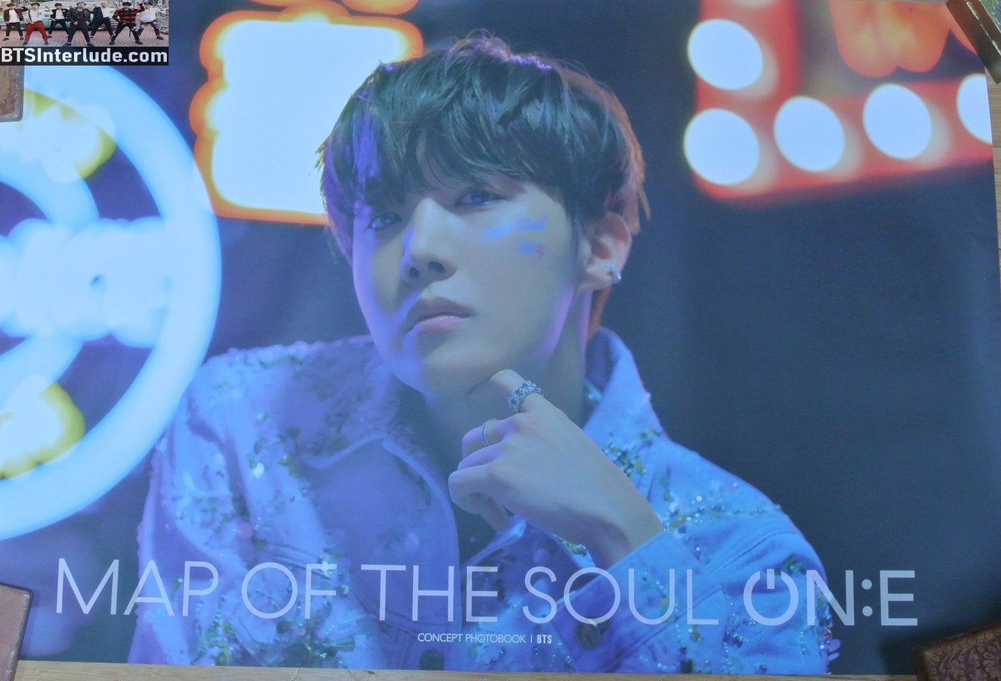 BTS POSTER OFFICIAL J-HOPE JUNG HOSEOK 정호석 MAP OF THE SOUL ON:E MOTS ONE BOOK SPECIAL FIRST EDITION LIMITED VERSION NEW OFFICIAL MERCHANDISE 24" X 36"