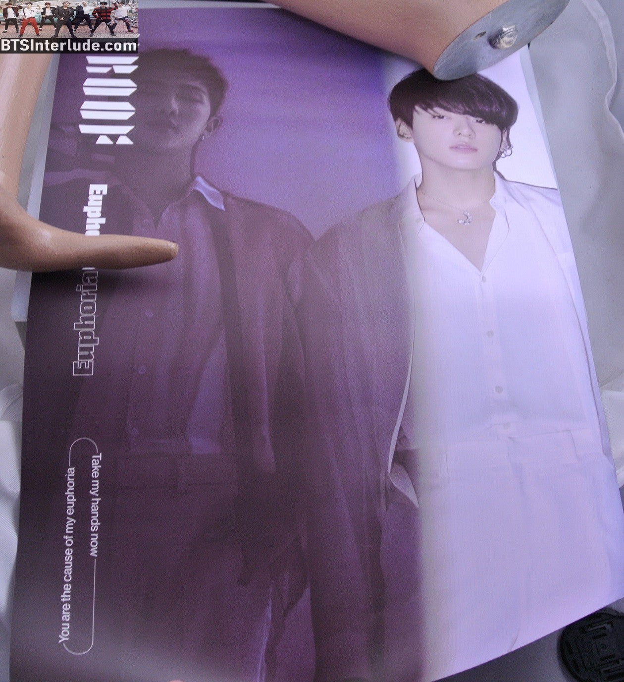 BTS POSTER OFFICIAL JEON JUNGKOOK 전정국 EUPHORIA PROOF EXHIBITION SEOUL HYBE INSIGHT MUSEUM NEW