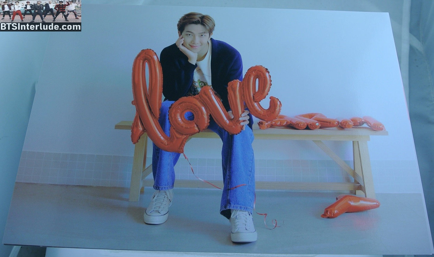 BTS POSTER MINI OFFICIAL RM KIM NAMJOON 김남준 BUSAN PHOTO HYBE INSIGHT LIMITED EDITION OFFICIAL MERCHANDISE