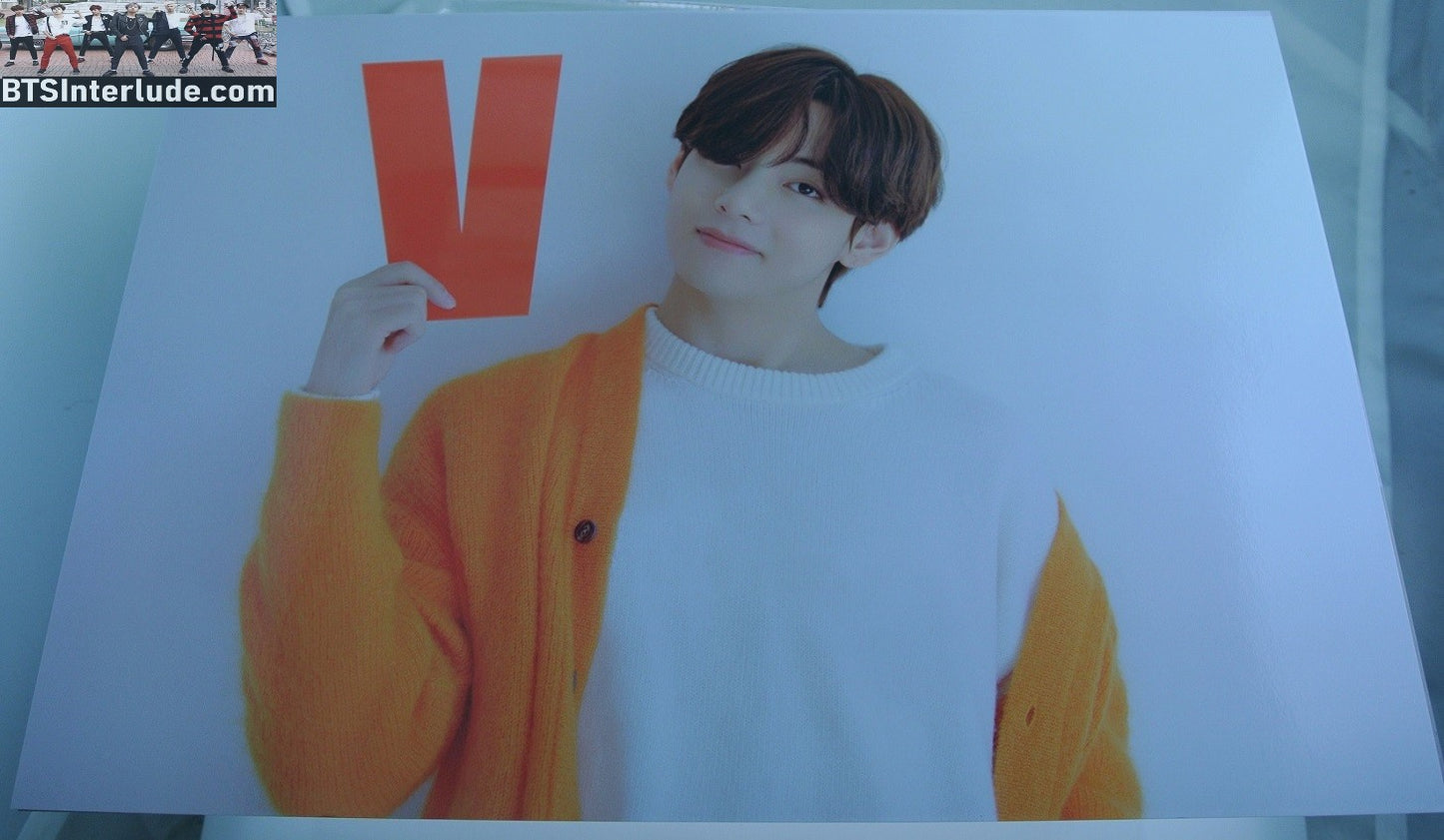 BTS POSTER MINI OFFICIAL V KIM TAEHYUNG 김태형 BUSAN PHOTO HYBE INSIGHT LIMITED EDITION OFFICIAL MERCHANDISE