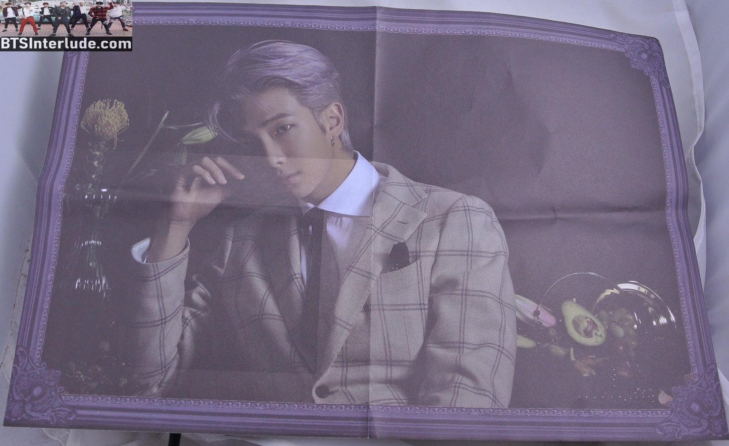BTS POSTER FOLDED OFFICIAL RM KIM NAMJOON 김남준 MAP OF THE SOUL 7 MOTS 7 OFFICIAL MERCHANDISE