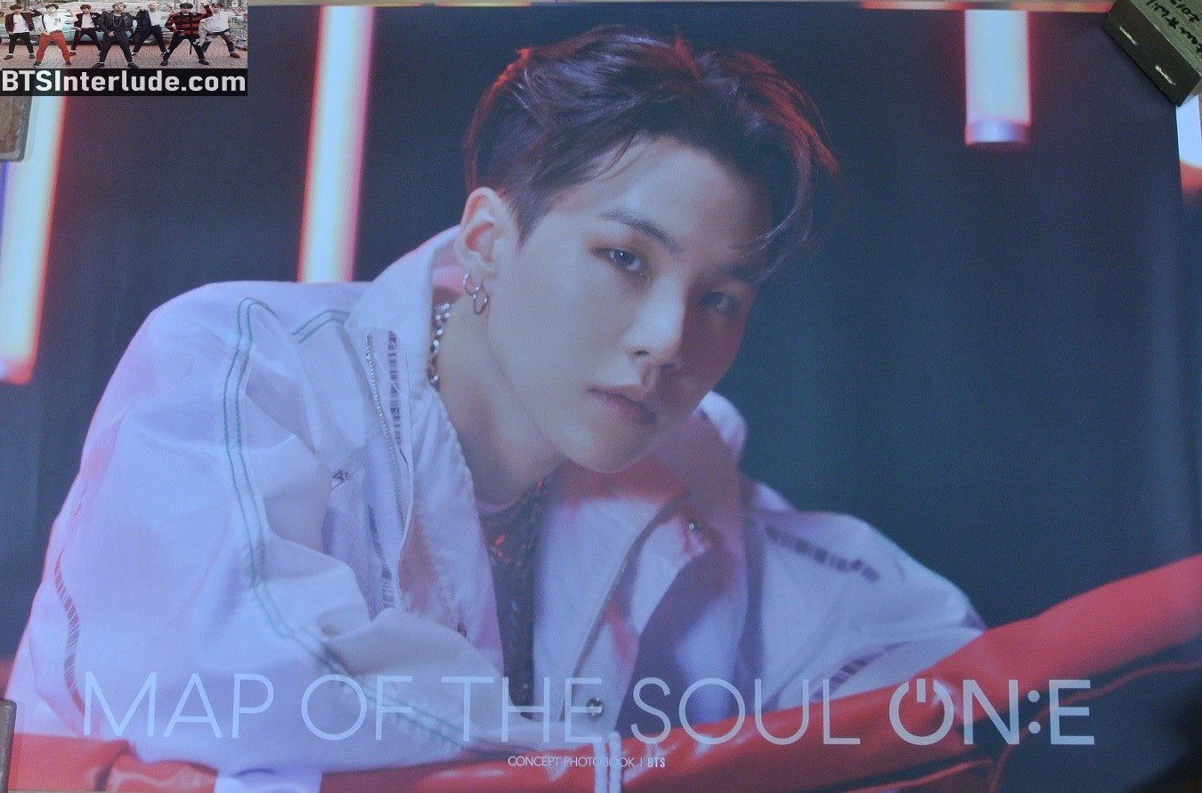 BTS POSTER OFFICIAL SUGA MIN YOONGI 민윤기 MAP OF THE SOUL ON:E ONE BOOK SPECIAL FIRST EDITION LIMITED VERSION NEW OFFICIAL MERCHANDISE 24" X 36"