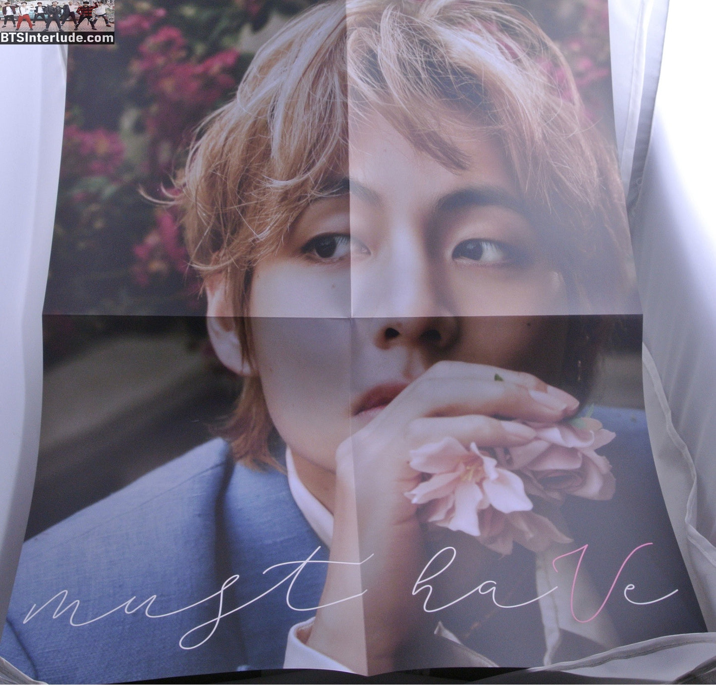BTS POSTER FOLDED V KIM TAEHYUNG 김태형 CLOSEUP VICON DICON VER B VOL 16 NEW NOVEMBER 2023 OFFICIAL MERCHANDISE