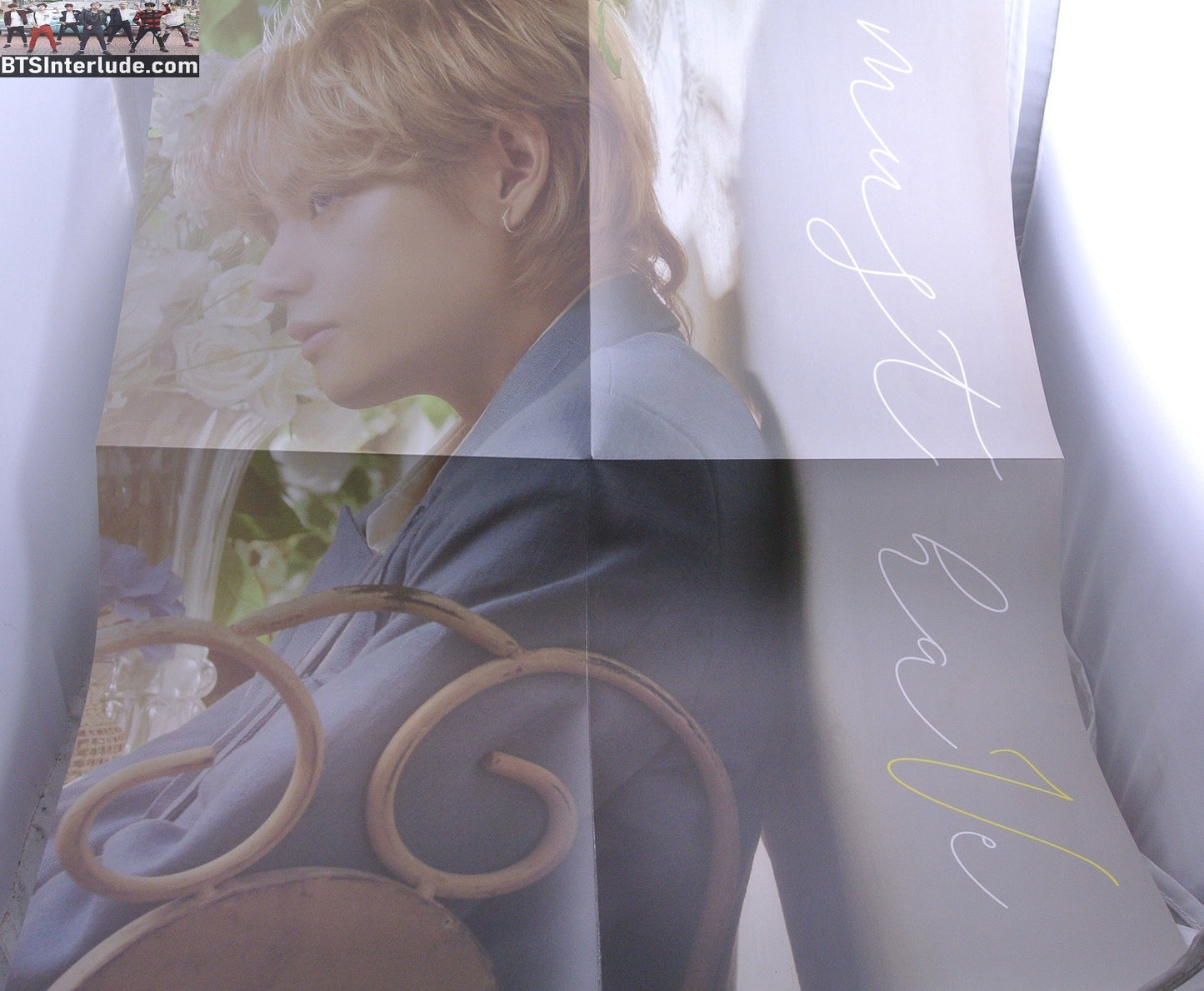 BTS POSTER FOLDED V KIM TAEHYUNG 김태형 GARDEN PROFILE VICON DICON VER B VOL 16 NEW NOVEMBER 2023 OFFICIAL MERCHANDISE