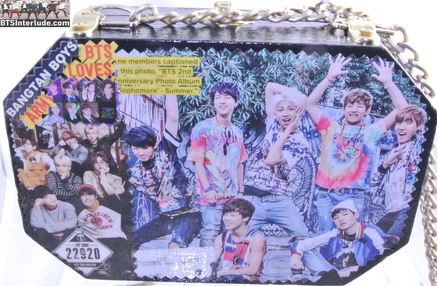 BTS PURSE CIGAR BOX GROUP OCTOGON FIRE 2ND MUSTER AND PEACE SHIRTS JUNGKOOK V JIMIN RM J-HOPE SUGA JIN