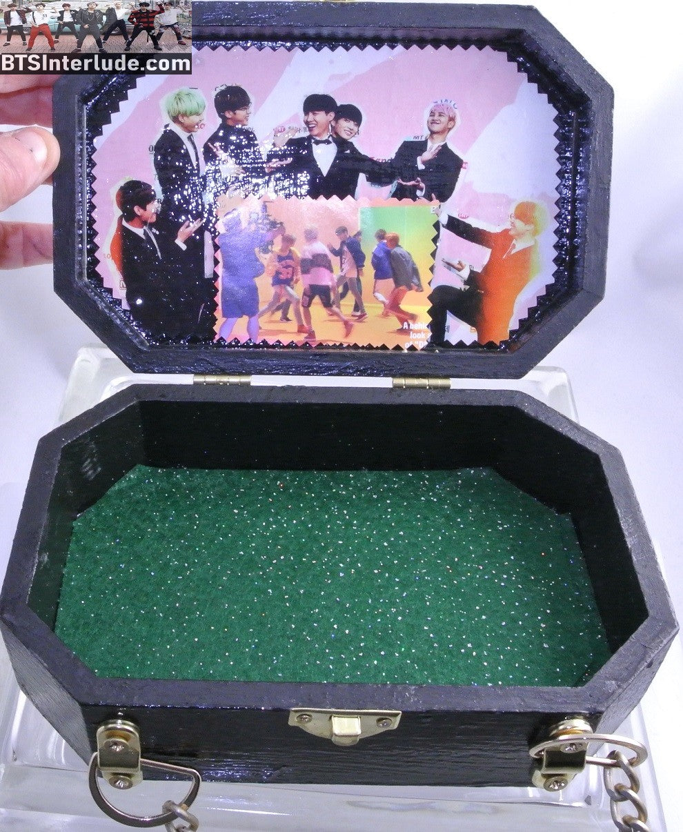 BTS PURSE CIGAR BOX GROUP OCTOGON FIRE 2ND MUSTER AND PEACE SHIRTS JUNGKOOK V JIMIN RM J-HOPE SUGA JIN
