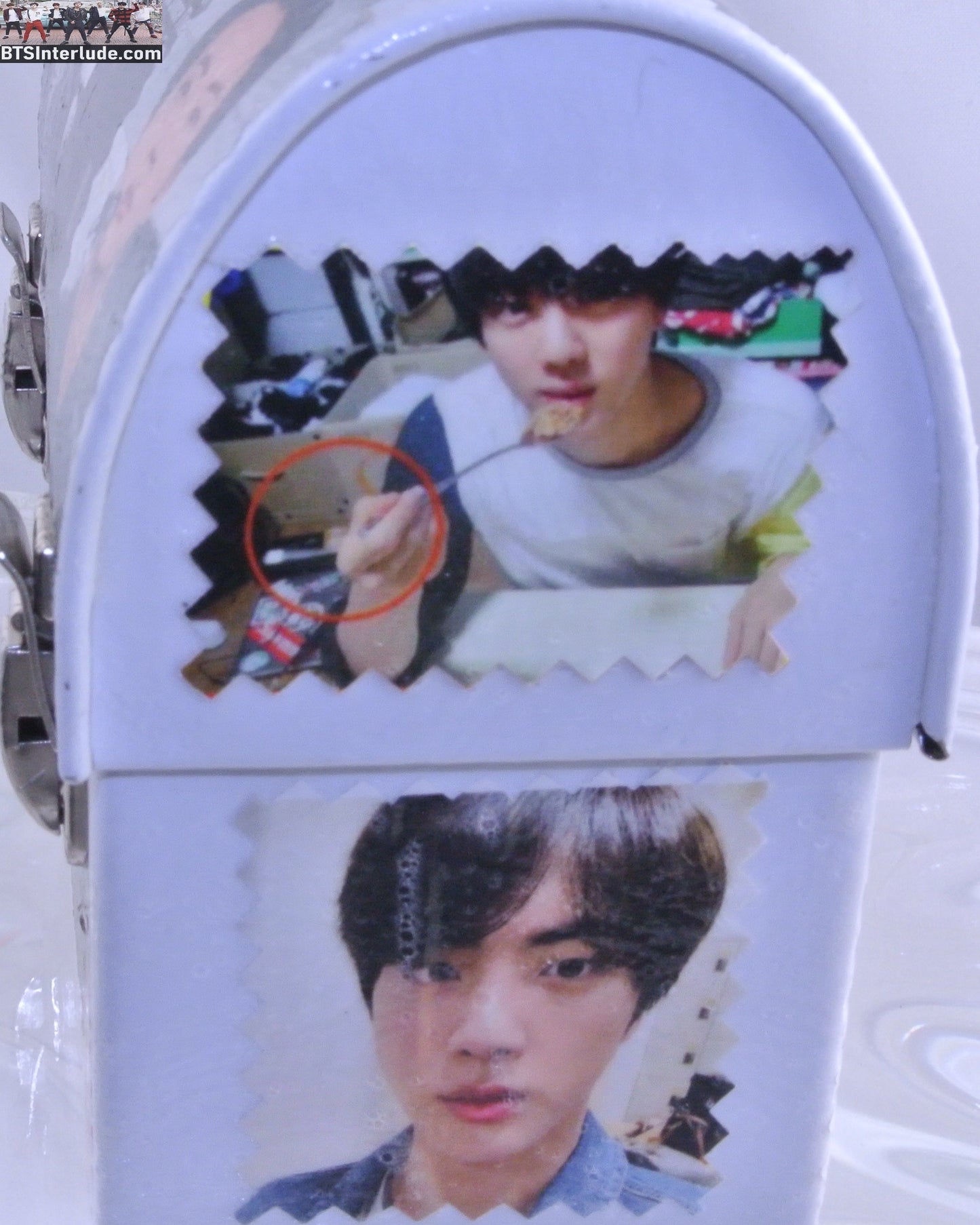 BTS PURSE METAL JIN KIM SEOKJIN 김석진 WHITE BOX BAG TOTE LUNCHBOX EPIPHANY ASTRONAUT THEME