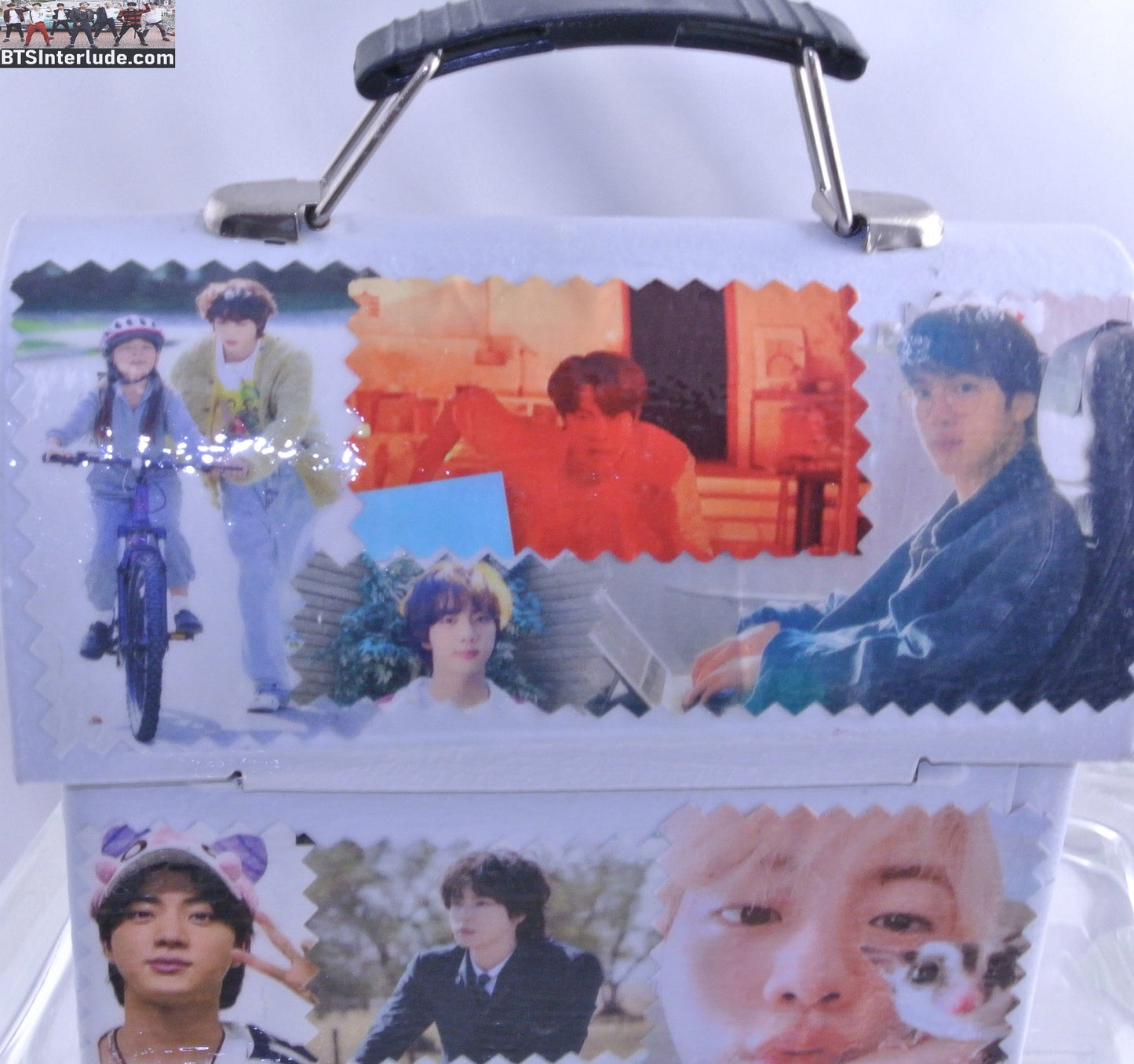 BTS PURSE METAL JIN KIM SEOKJIN 김석진 WHITE BOX BAG TOTE LUNCHBOX EPIPHANY ASTRONAUT THEME