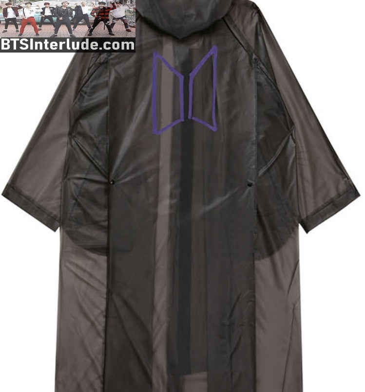BTS RAINCOAT JEON JUNGKOOK 전정국 NEW RAINCOAT PONCHO WINDBREAKER HOODIE JACKET OFFICIAL MERCHANDISE