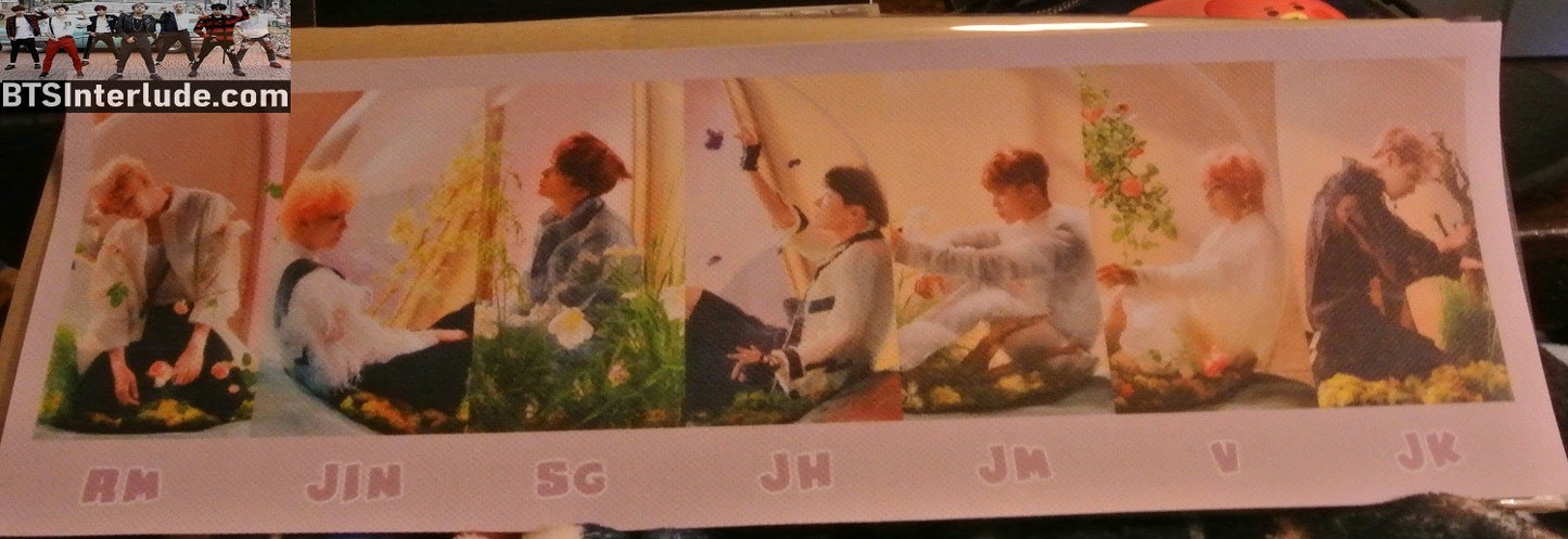 BTS SLOGAN VINYL GROUP LOVE YOURSELF ANSWER BUBBLES JUNGKOOK V JIMIN RM J-HOPE SUGA JIN BANNER SIGN LIMITED EDITION