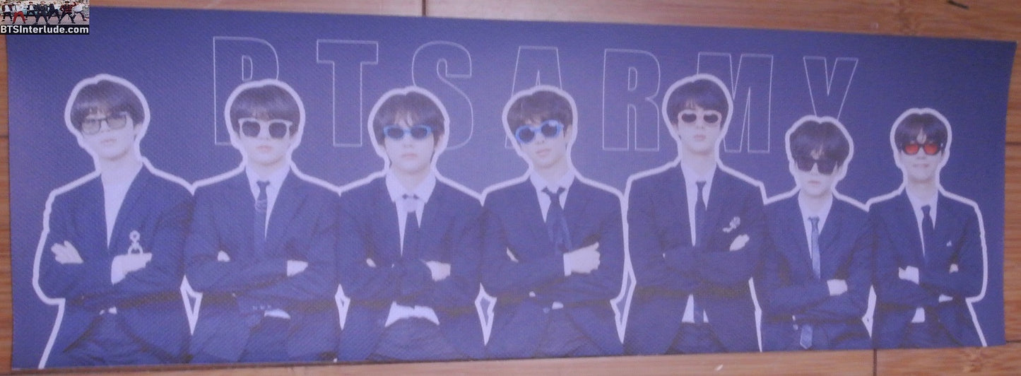 BTS SLOGAN VINYL GROUP SUNGLASSES JUNGKOOK V JIMIN RM J-HOPE SUGA JIN BANNER SIGN LIMITED EDITION