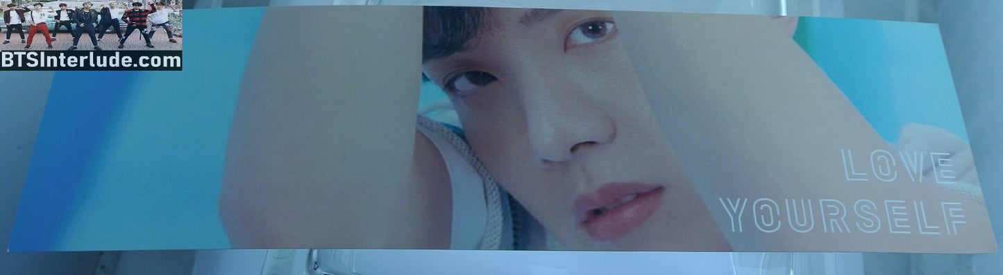 BTS SLOGAN CARDSTOCK J-HOPE 정호석 JUNG HOSEOK LOVE YOURSELF ANSWER PLAYGROUND FANSITE BANNER LIMITED EDITION