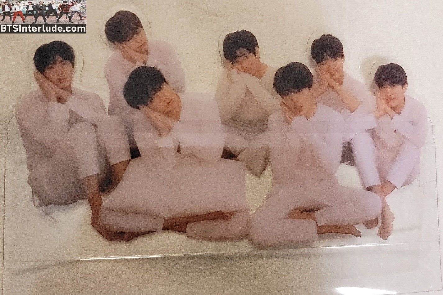BTS STANDEE OFFICIAL GROUP LOVE YOURSELF TEAR CLEAR SLEEPY BOYS JUNGKOOK V JIMIN RM J-HOPE SUGA JIN