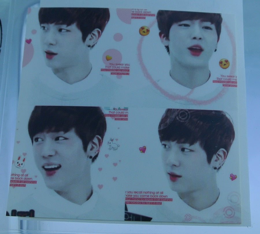 BTS STICKERS JIN KIM SEOKJIN 김석진 4 SHOT FRAME