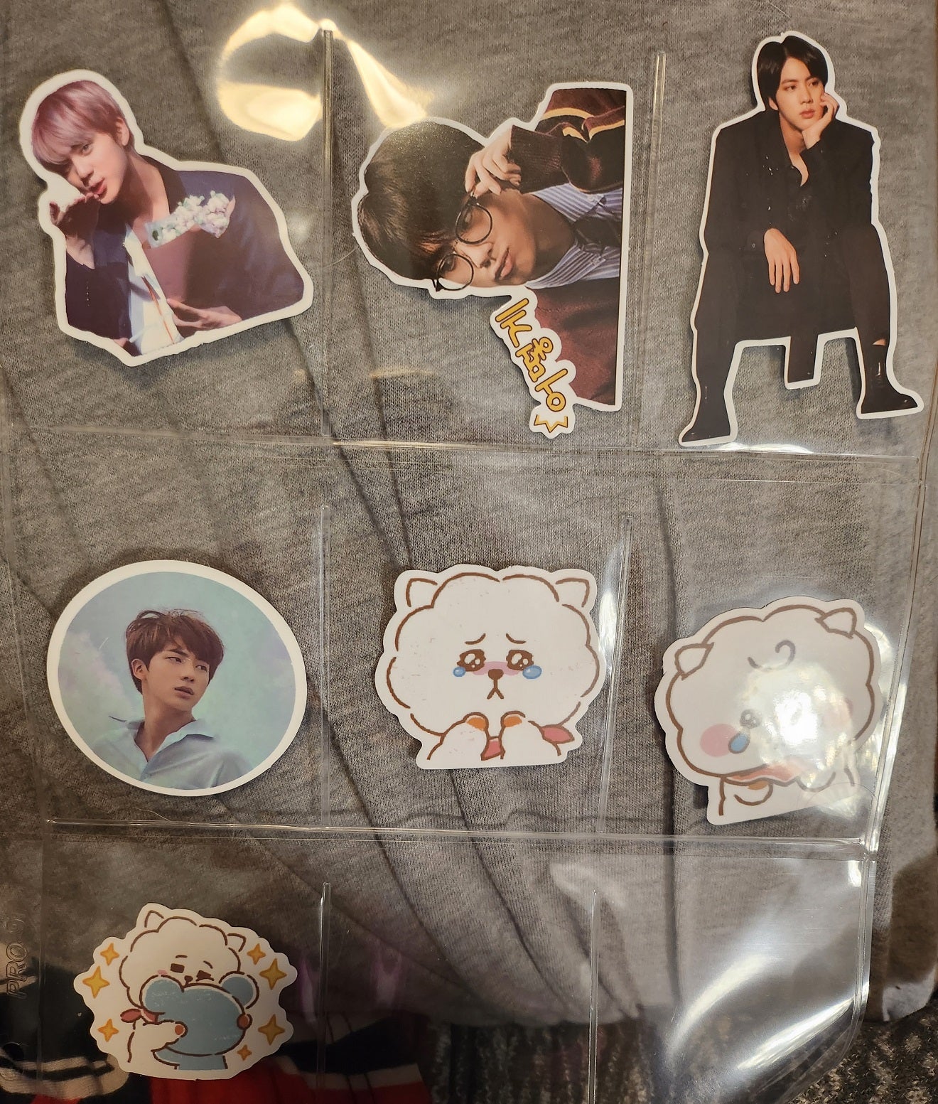 BTS STICKERS JIN KIM SEOKJIN 김석진 LARGE MISCELLANEOUS STICKERS