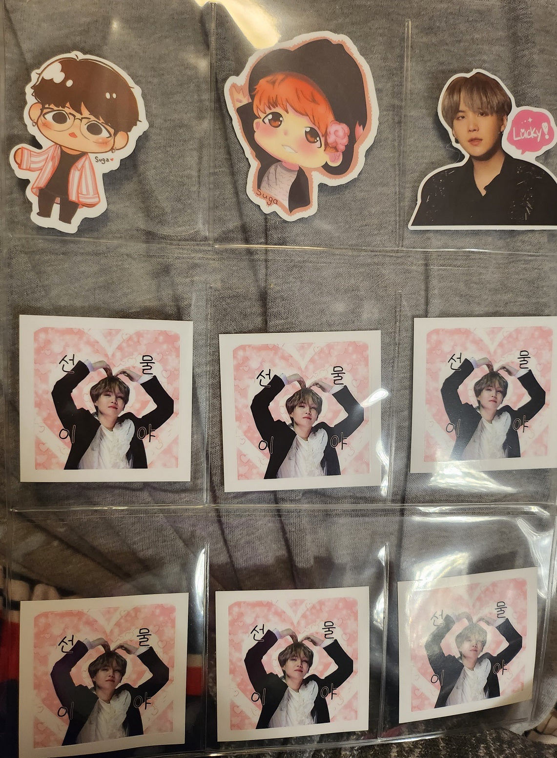 BTS STICKERS SUGA MIN YOONGI 민윤기 LARGE MISCELLANEOUS STICKERS