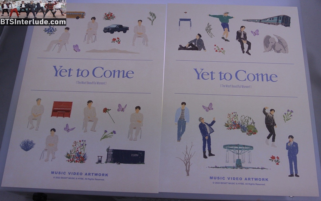 BTS PRE-ORDER BENEFIT OFFICIAL GROUP YET TO COME MUSIC VIDEO ART STICKERS PROOF PIANO MUSIC JUNGKOOK V JIMIN RM J-HOPE SUGA JIN