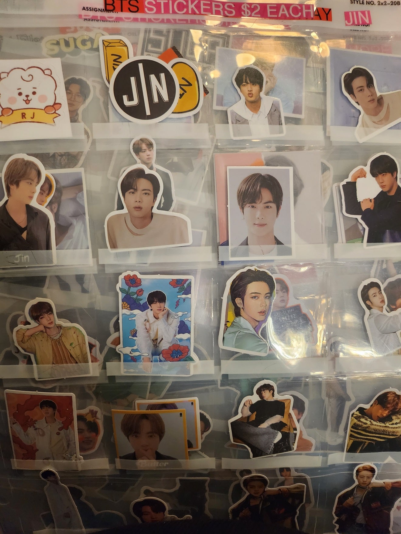 BTS STICKERS JIN KIM SEOKJIN 김석진 SMALL MISCELLANEOUS STICKERS
