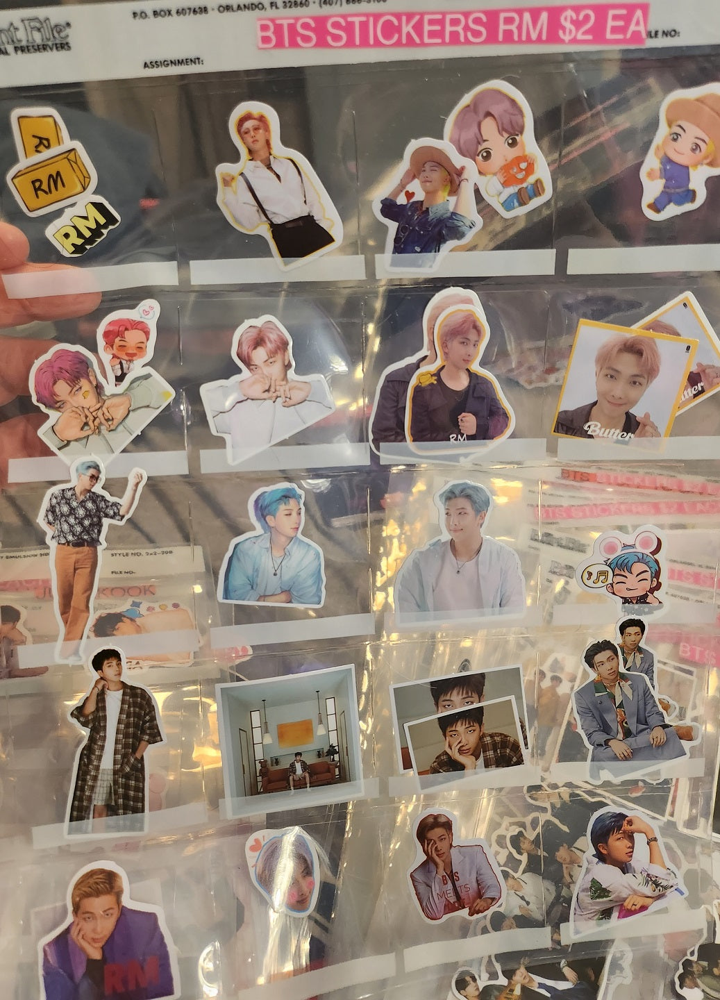 BTS STICKERS RM KIM NAMJOON 김남준 SMALL MISCELLANEOUS STICKERS