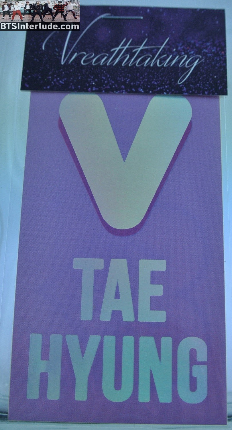 BTS STICKERS V KIM TAEHYUNG 김태형 SET OF STICKERS NUNA V FANSITE VREATHTAKING